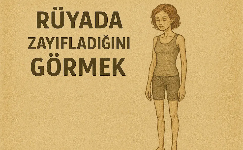 rüyada zayıfladığını görmek
