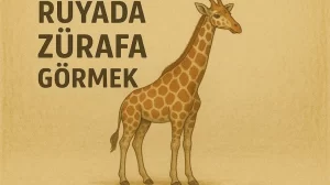 rüyada zürafa görmek