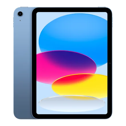 Apple iPad (A16) 11 inç mavi ön görünüm – üretici görseli