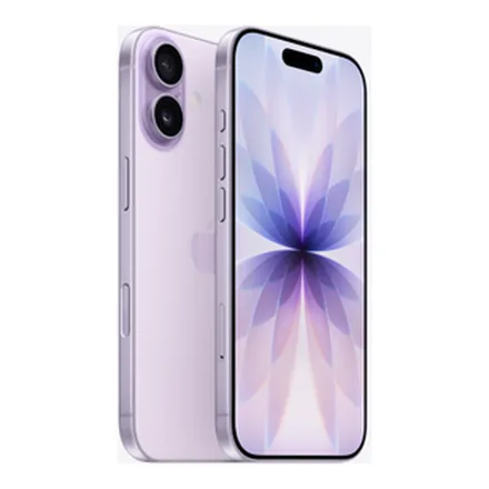 Apple iPhone 17 lavanta renk ön ve arka görünüm – üretici görseli