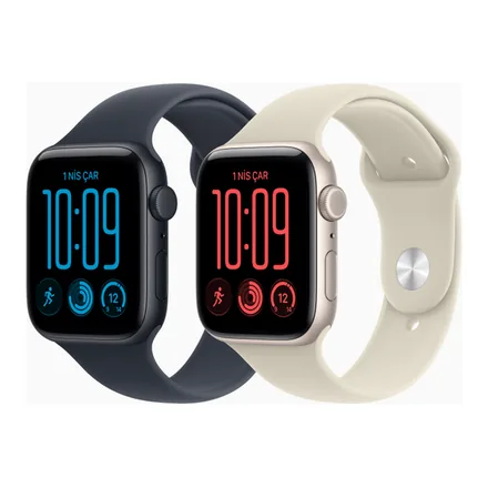 Apple Watch SE 3 alüminyum kasa, iki renk – üretici görseli