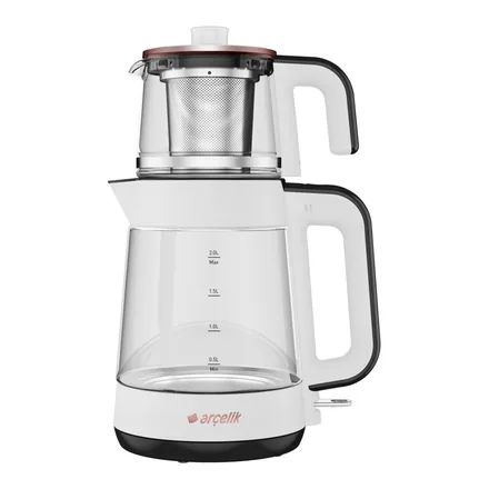 Arçelik CM 6964 Resital cam demlikli ve cam kettle’lı çay makinesi