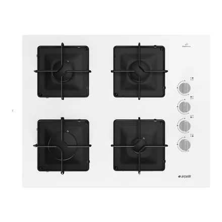 Arçelik OCD K 651 EB 65 cm beyaz gazlı cam tablalı ankastre ocak