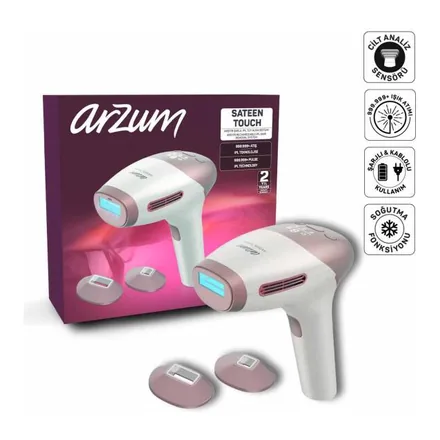 Arzum Sateen Touch Pro AR5178 şarjlı IPL lazer epilasyon aleti