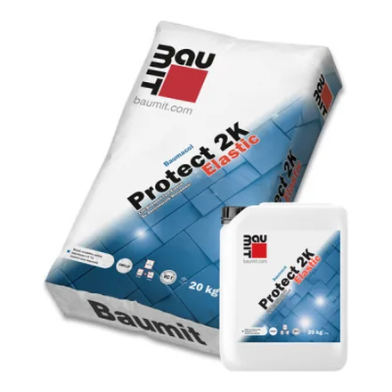 Baumit Baumacol Protect 2K Elastic çift bileşenli su geçirimsizlik malzemesi ambalajı