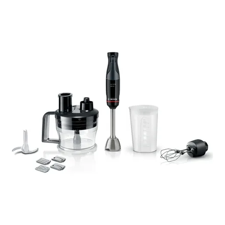 Bosch Serie 4 ErgoMaster MSM4B674 el blender seti, mutfak robotu haznesi, diskler, çırpıcı ve ölçü kabıyla