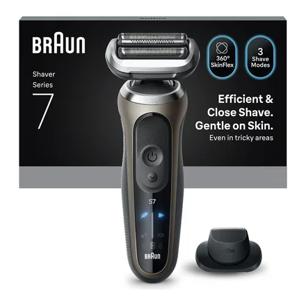 Braun Series 7 72-C1200s folyo elektrikli tıraş makinesi ve hassas düzeltici eklentisi