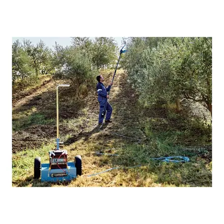 Campagnola Elektra 12 V zeytin silkme makinesi, karşılıklı hareketli tarak başlığı