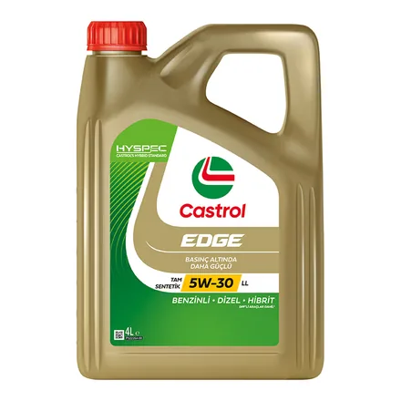 Castrol EDGE 5W-30 LL tam sentetik motor yağı 4 litre ambalaj