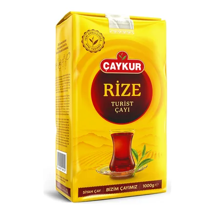 Çaykur Rize Turist Çayı 1000 g dökme siyah çay paketi
