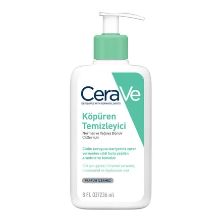 CeraVe Köpüren Temizleyici 236 ml pompalı şişe – üretici görseli