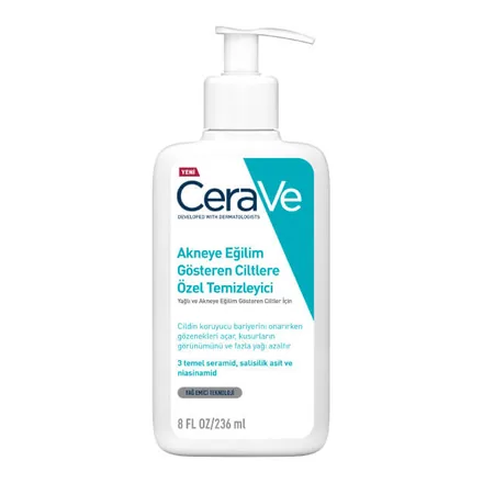 CeraVe Akneye Eğilim Gösteren Ciltlere Özel Temizleyici 236 ml – üretici görseli