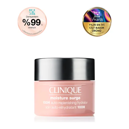 Clinique Moisture Surge 100 Saat Etkili Nemlendirici Yüz Kremi pembe kavanoz – üretici görseli