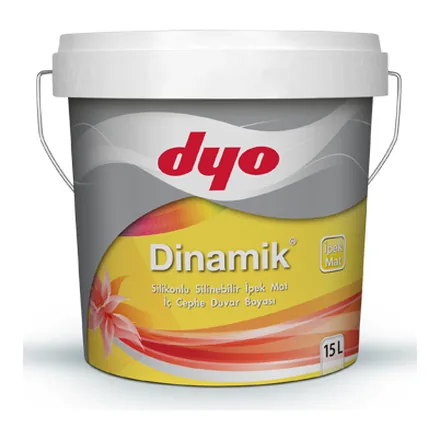 DYO Dinamik silikonlu silinebilir ipek mat iç cephe boyası 15 litre kova
