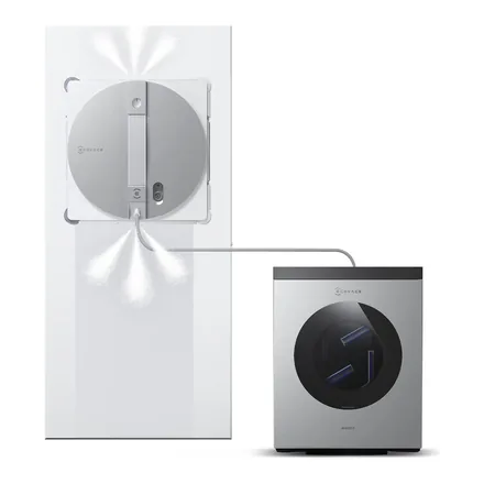 Ecovacs WINBOT W3 OMNI cam temizleme robotu ve ped yıkama istasyonu