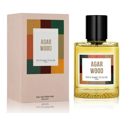 Eyüp Sabri Tuncer Agar Wood Parfüm 100 ml kutu ve cam şişe