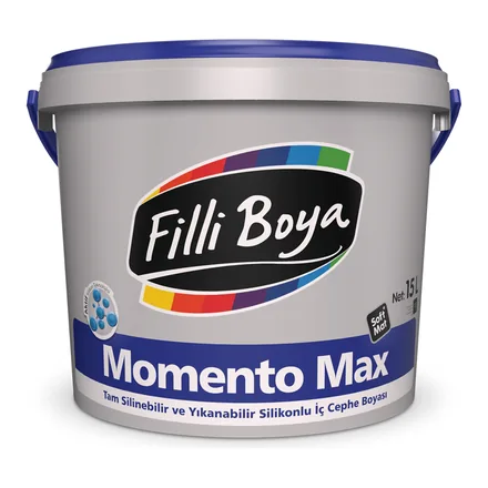 Filli Boya Momento Max tam silinebilir silikonlu iç cephe boyası 15 litre kova
