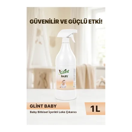 Glint Baby bitkisel içerikli çamaşır leke çıkarıcı 1 litre şişesi