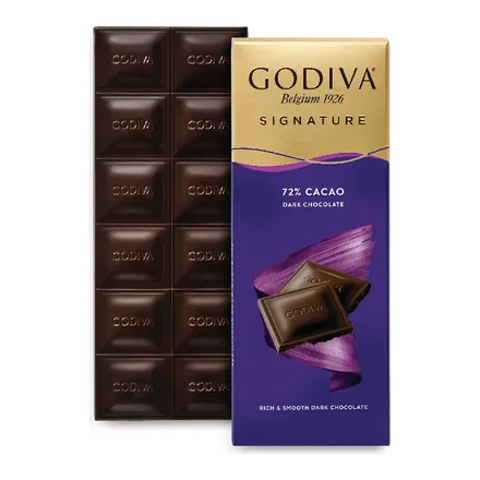 Godiva %72 Bitter Tablet Çikolata 90 g ambalajı