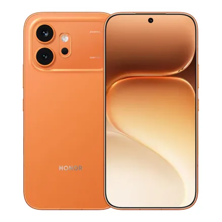 HONOR 600 turuncu renk ön ve arka görünüm – üretici görseli