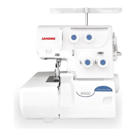 Janome 8002D taşınabilir ev tipi overlok makinesi