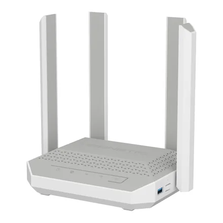 Keenetic Hopper DSL KN-3611 beyaz, üç antenli VDSL Wi-Fi 6 modem – üretici görseli