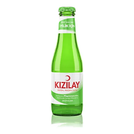 Kızılay Erzincan Sade Doğal Maden Suyu 200 ml cam şişe