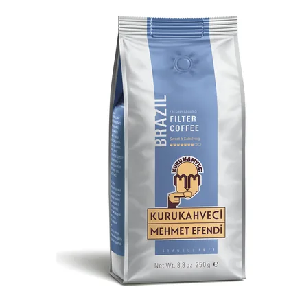 Kurukahveci Mehmet Efendi Brazil Filtre Kahve 250 g paketi