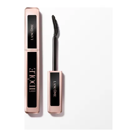 Lancôme Lash Idôle maskara 01 Noir ince ambalajı ve kavisli fırçası