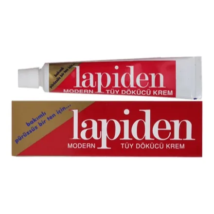 Lapiden Tüy Dökücü Krem 40 g kırmızı tüp ve kutu