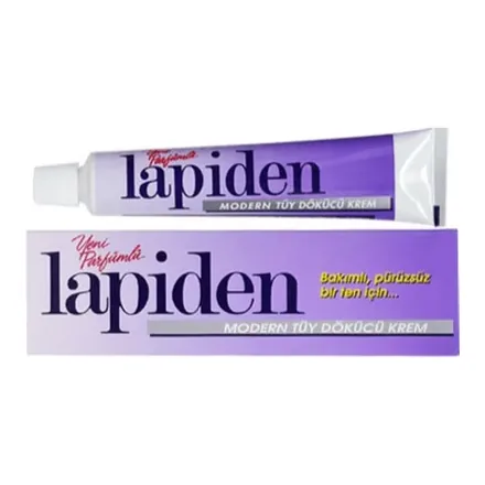 Lapiden Parfümlü Modern Tüy Dökücü Krem 50 g mor tüp ve kutu