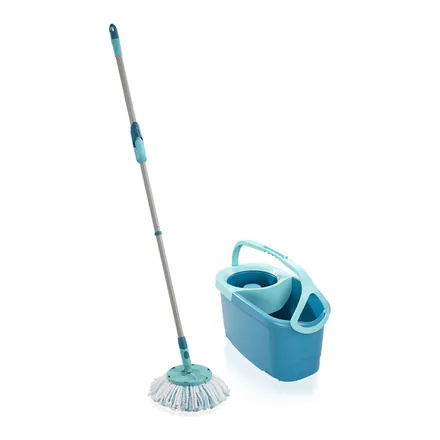 Leifheit Clean Twist Ergo disk başlıklı mop seti ve kovası