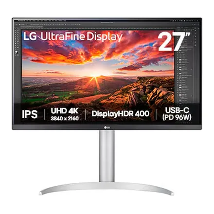 LG UltraFine 27UP850K-W 27 inç 4K UHD IPS monitör – üretici görseli