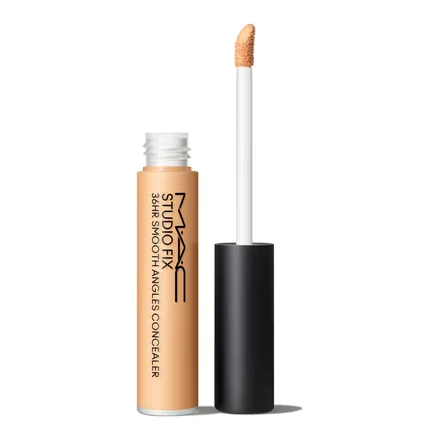 M·A·C Studio Fix 36HR Smooth Angles Concealer şişesi ve aplikatörü