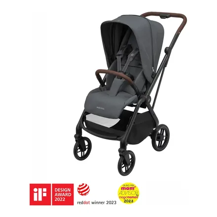 Maxi-Cosi Leona2 çift yönlü bebek arabası, Twillic Graphite – üretici görseli