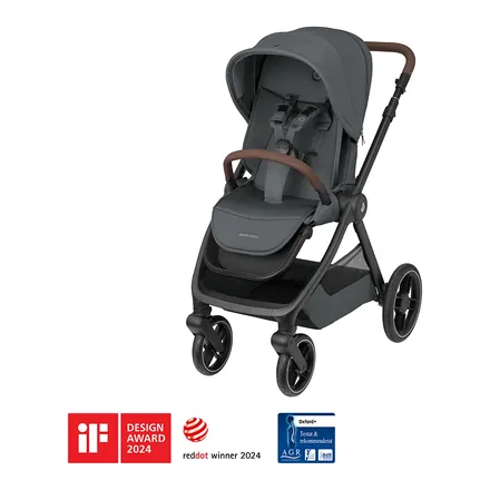 Maxi-Cosi Oxford çift yönlü bebek arabası, Twillic Graphite – üretici görseli