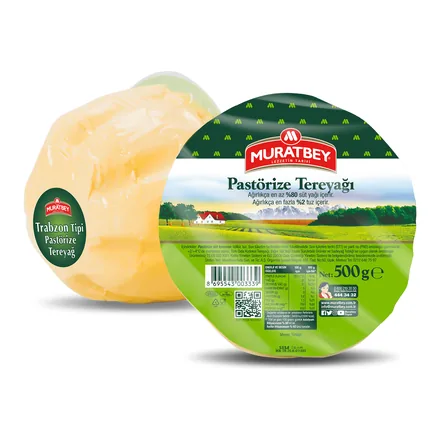 Muratbey Trabzon Tipi Pastörize Tereyağı 500 g kase