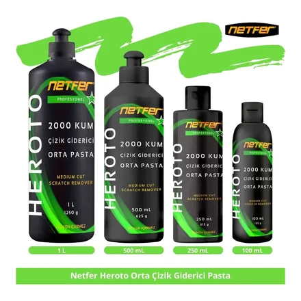 Netfer Heroto orta çizik giderici oto pastası şişesi