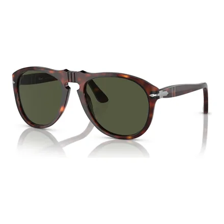 Persol 649 Original güneş gözlüğü, havana asetat çerçeve ve yeşil kristal cam – üretici görseli