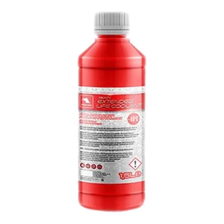 Petrol Ofisi Ready Extended Life Coolant -40 derece kullanıma hazır antifriz şişesi arka etiket