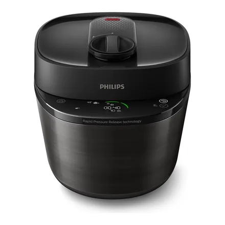 Philips HD2151/62 All-in-One Cooker elektrikli akıllı düdüklü tencere, siyah – üretici görseli