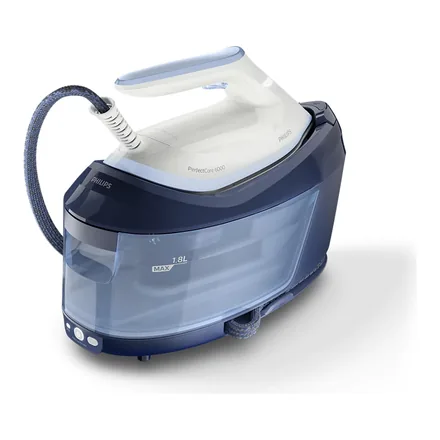 Philips PerfectCare 6000 Serisi PSG6026/20 kompakt buhar kazanlı ütü, mavi beyaz gövde – üretici görseli