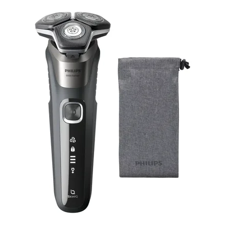 Philips Shaver Series 5000 S5887/10 döner başlıklı ıslak kuru tıraş makinesi ve saklama kesesi