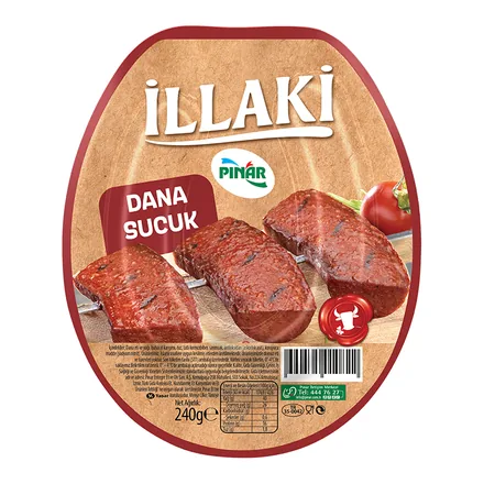 Pınar İllaki Dana Sucuk ambalajı