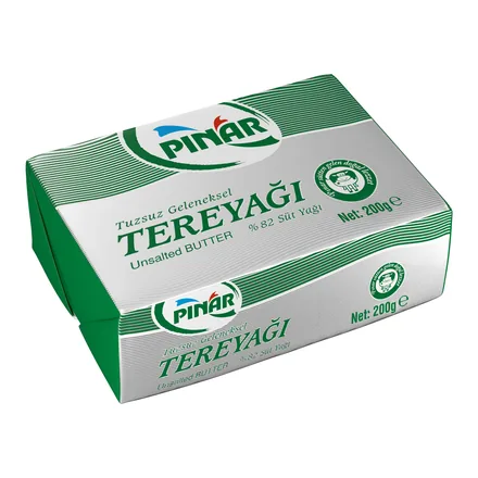 Pınar Paket Tereyağı 200 g ambalajı