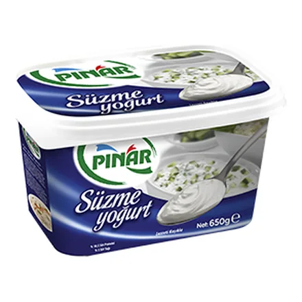 Pınar Süzme Yoğurt 650 g kase ambalajı