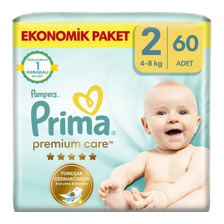 Prima Premium Care bantlı bebek bezi paketi, 2 numara – üretici görseli