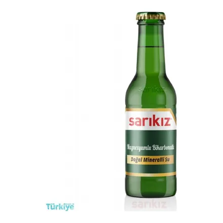 Sarıkız Doğal Mineralli Maden Suyu 200 ml cam şişe