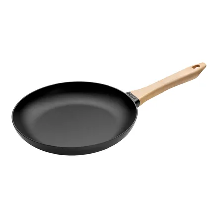 Staub La Cocotte 28 cm döküm kızartma tavası, ahşap saplı, siyah – üretici görseli