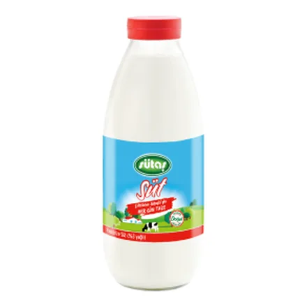 Sütaş Taze Pastörize Süt 1 litre cam şişe